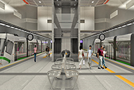 Chickpete and K.R.Market Underground Metro Stations - Bengaluru